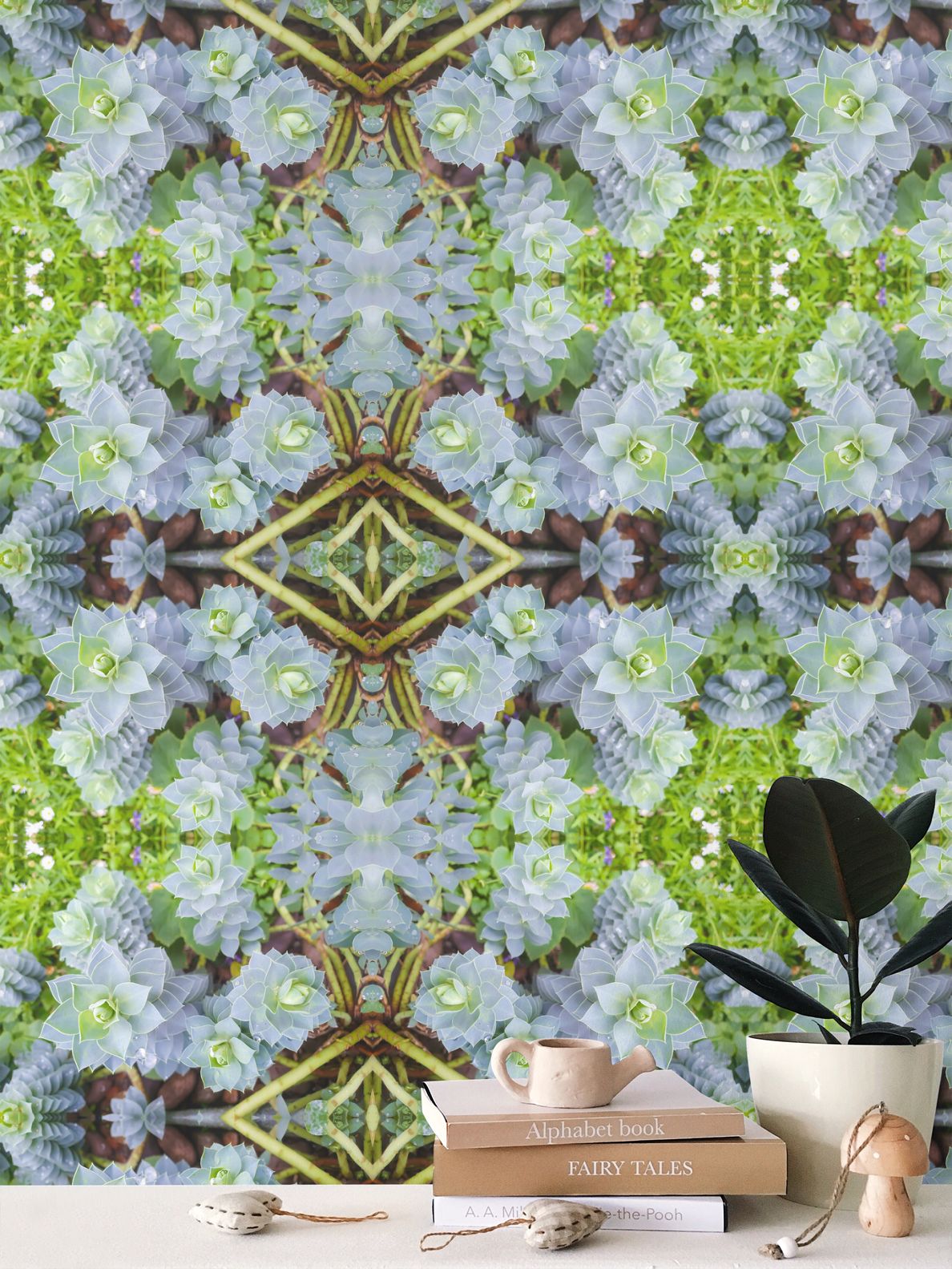 Wallpaper - Myrtle Spurge #2 - Psychedelic Voyager Art Collection