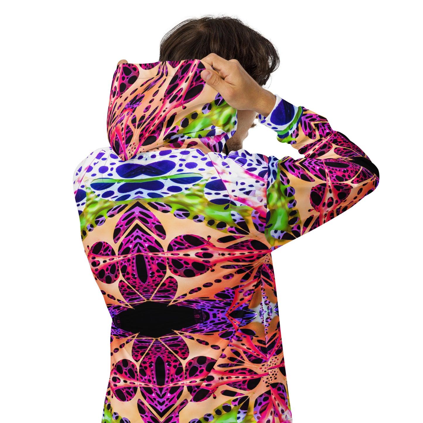Unisex Zip Hoodie - Psychedelic Décor Print - Psychedelic Voyager Art Collection