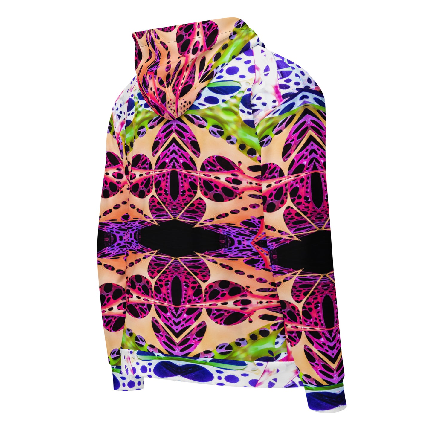 Unisex Zip Hoodie - Psychedelic Décor Print - Psychedelic Voyager Art Collection