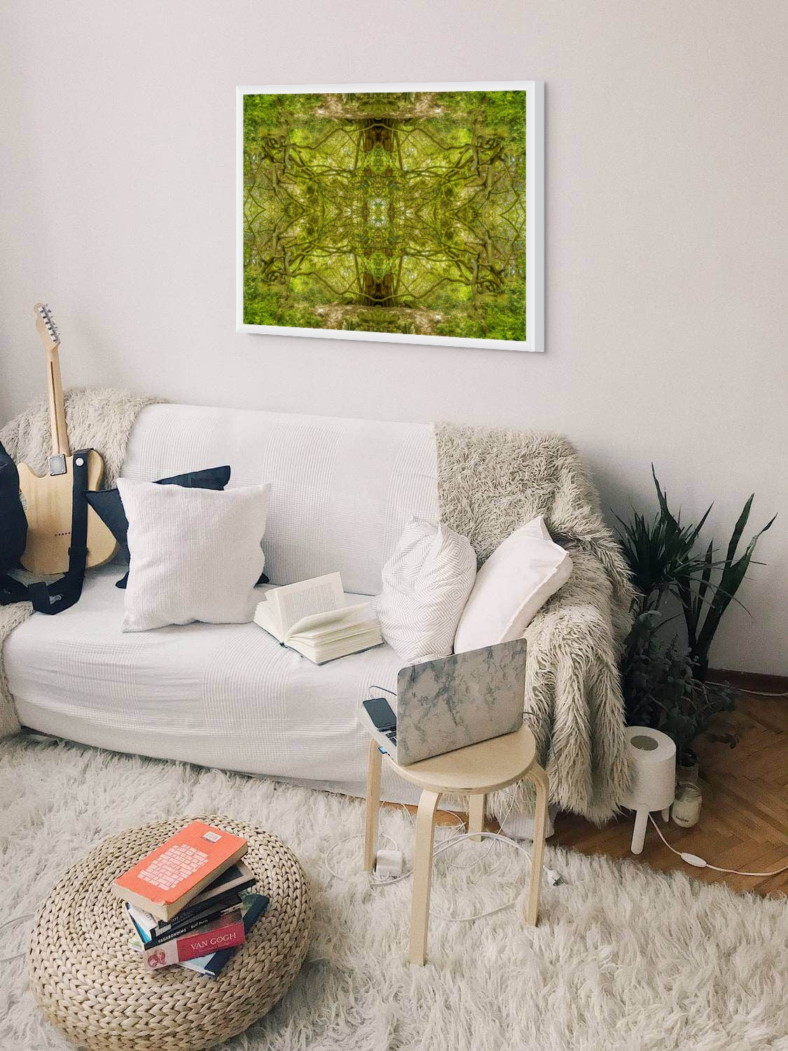 Gilcee Print Tree Temple - Mirrored Photographic Art by Psychedelic Voyager Art Collection.