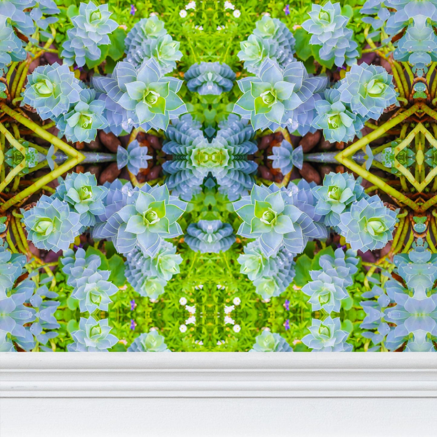 Wall Paper - Myrtle Spurge #1 - Psychedelic Voyager Art Collection