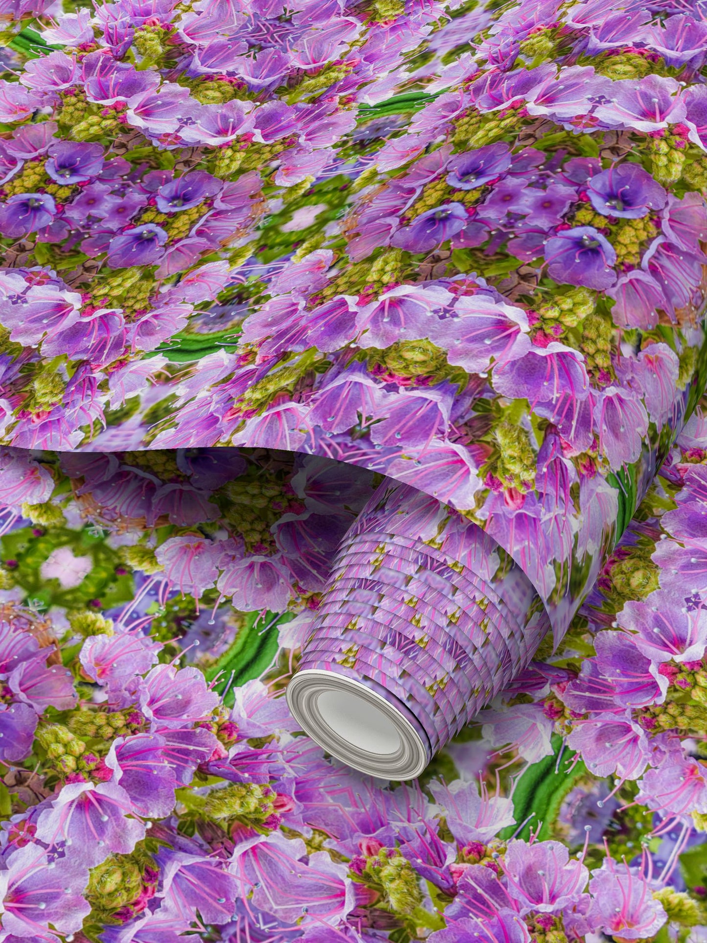 Wallpaper - Echium Pink Fountain #3  -  Psychedelic Voyager Art Collection