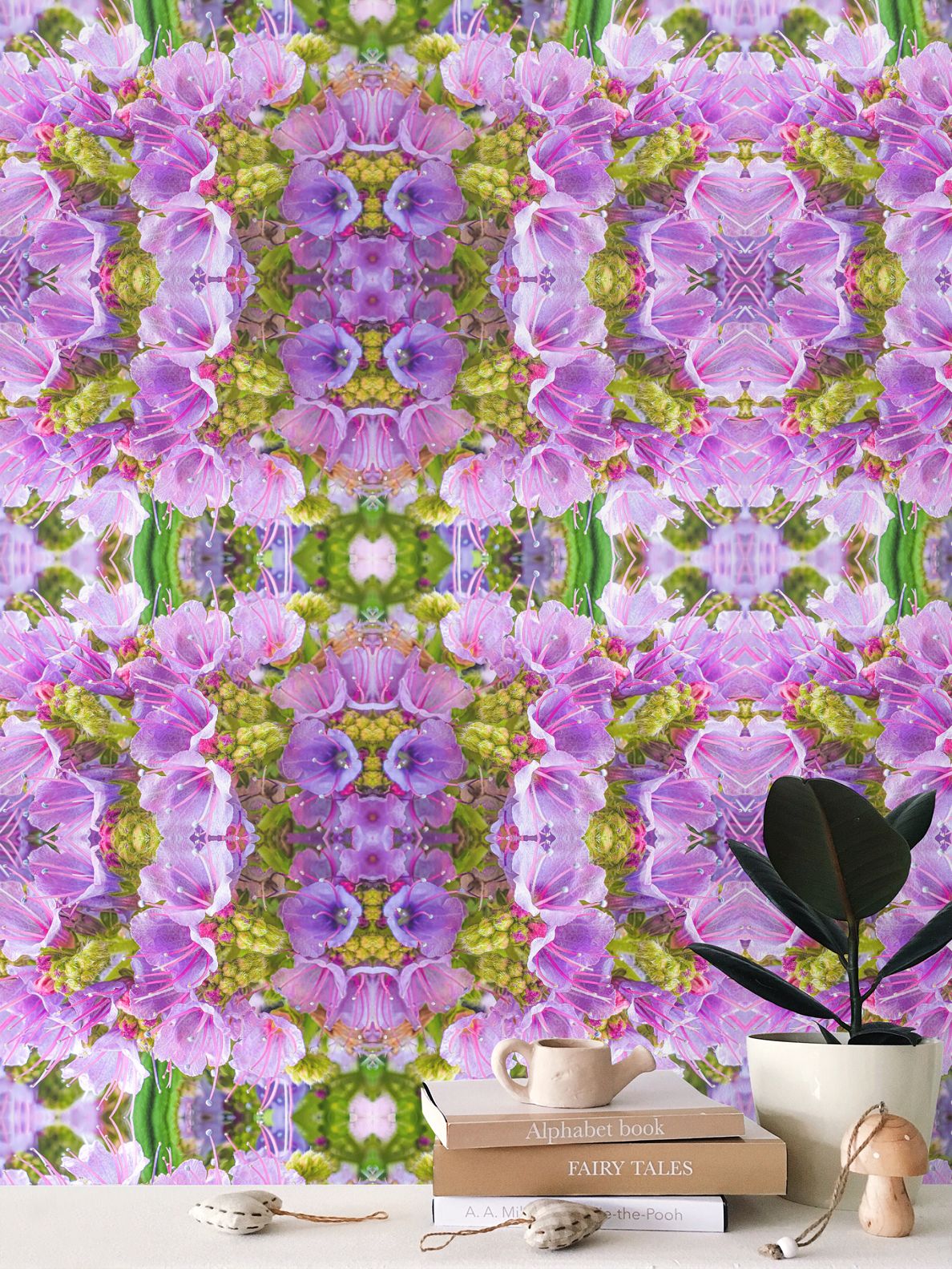 Wallpaper - Echium Pink Fountain #3  -  Psychedelic Voyager Art Collection