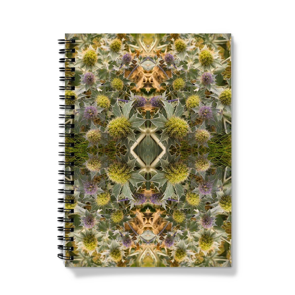 Notebook - Sea Holly Matrix - Psychedelic Voyager Art Collection