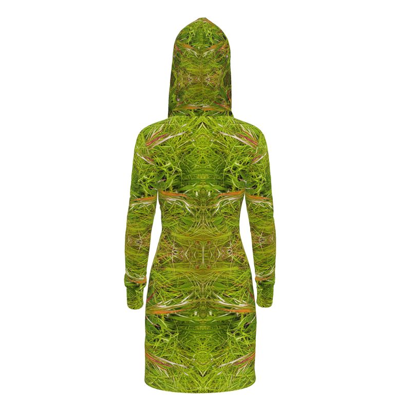 Hoodie Dress - Grass is Greener Print - Psychedelic Voyager Art Collection