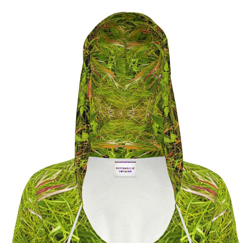 Hoodie Dress - Grass is Greener Print - Psychedelic Voyager Art Collection