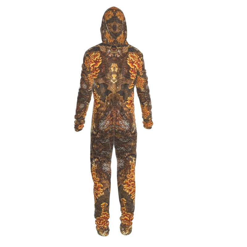 Hazmat Suit - Tribal Fungal Symphony Print - Psychedelic Voyager Art Collection