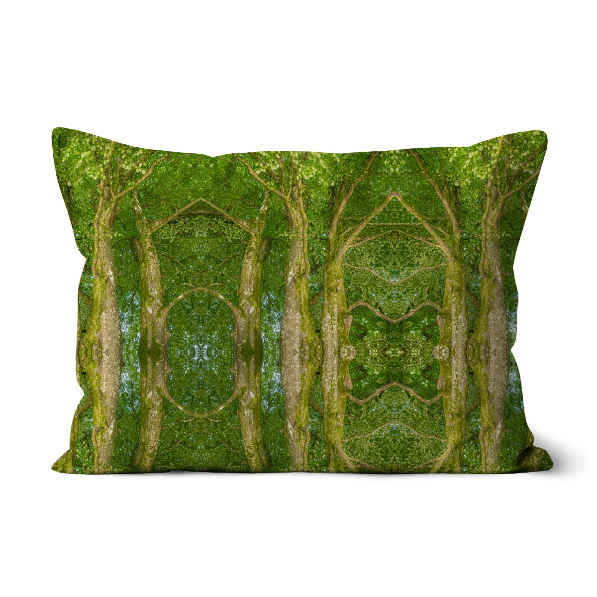 Pillow - Fagus Cathederal of Trees Print - Heligan Beech Tree - Psychedelic Voyager Art Collection.