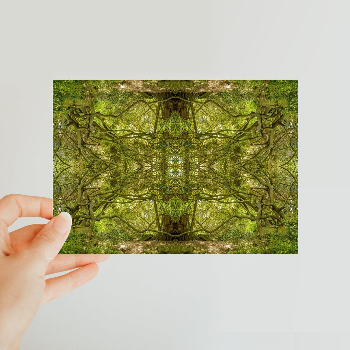 Classic Postcard - Tree Temple - Psychedelic Voyager Art Collection