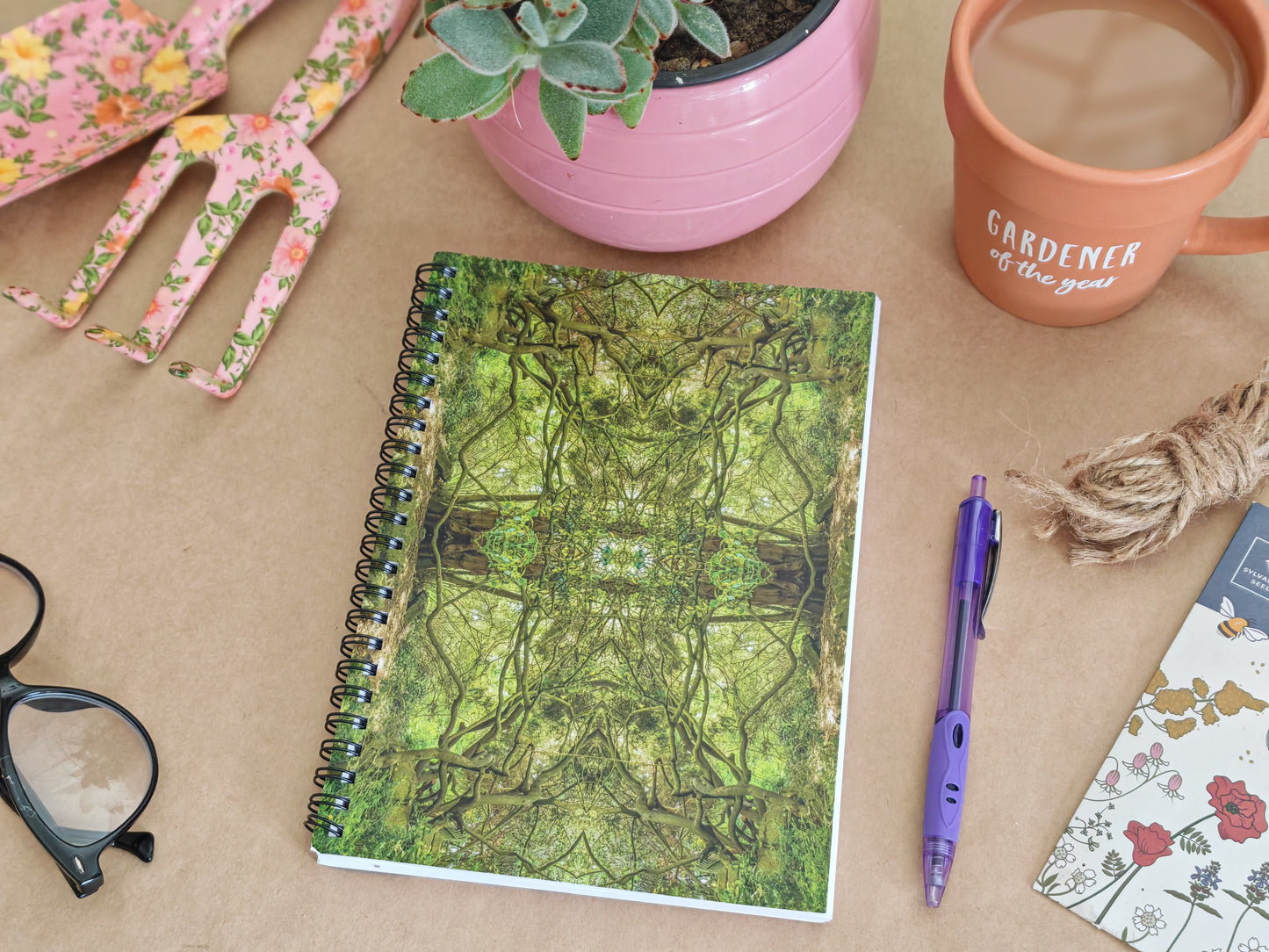 Notebook - Tree Temple - Psychedelic Voyager Art Collection