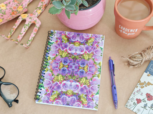 Notebook - Echium Pink Fountain #2 - Psychedelic Voyager Art Collection