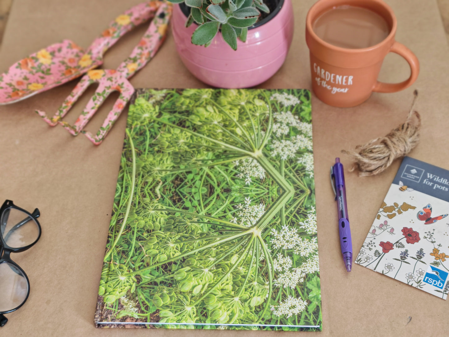 Hardback Journal - Cow Parsley - Psychedelic Voyager Art Collection