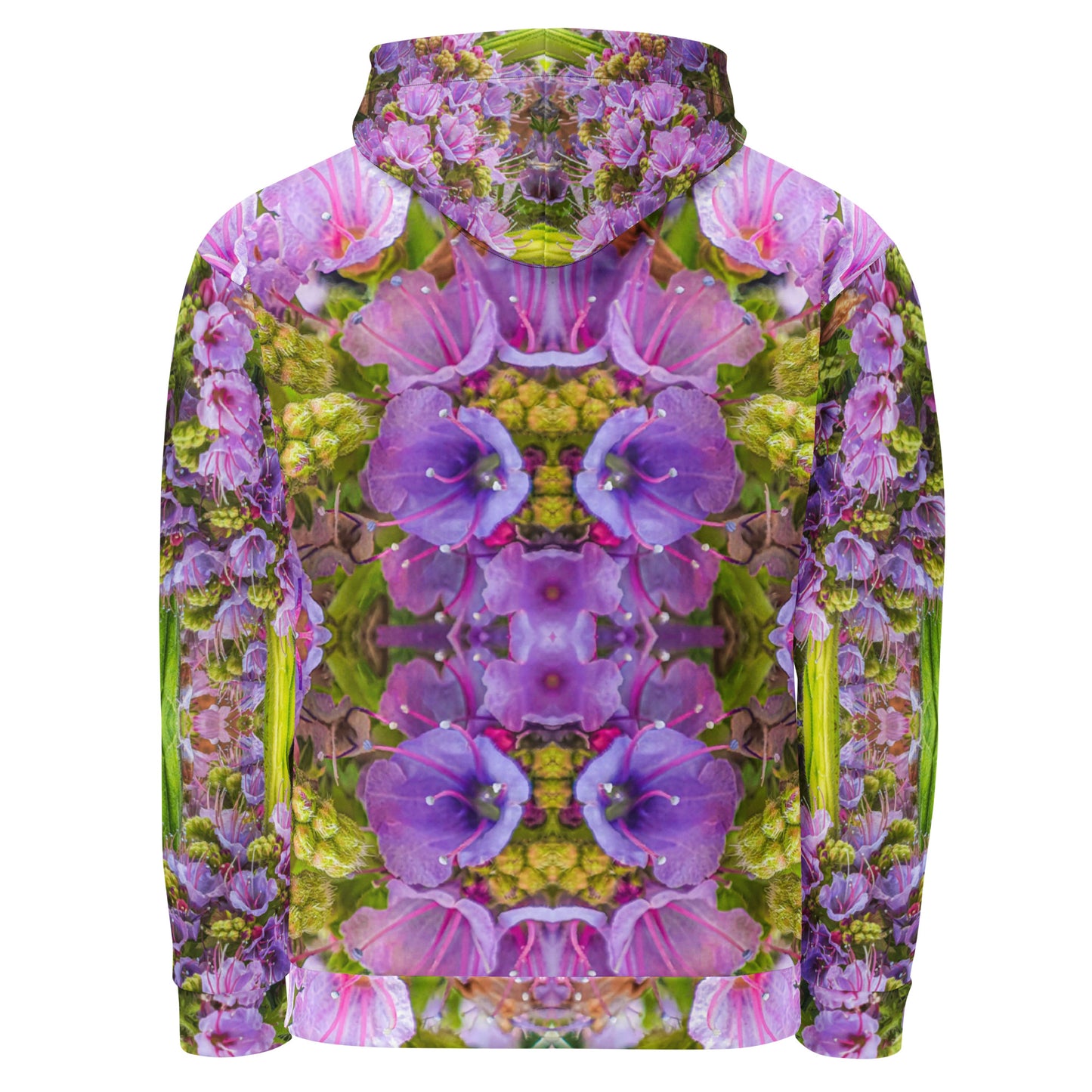 Unisex Hoodie - Echium Pink Fountain #2 Print - Psychedelic Voyager Art Collection