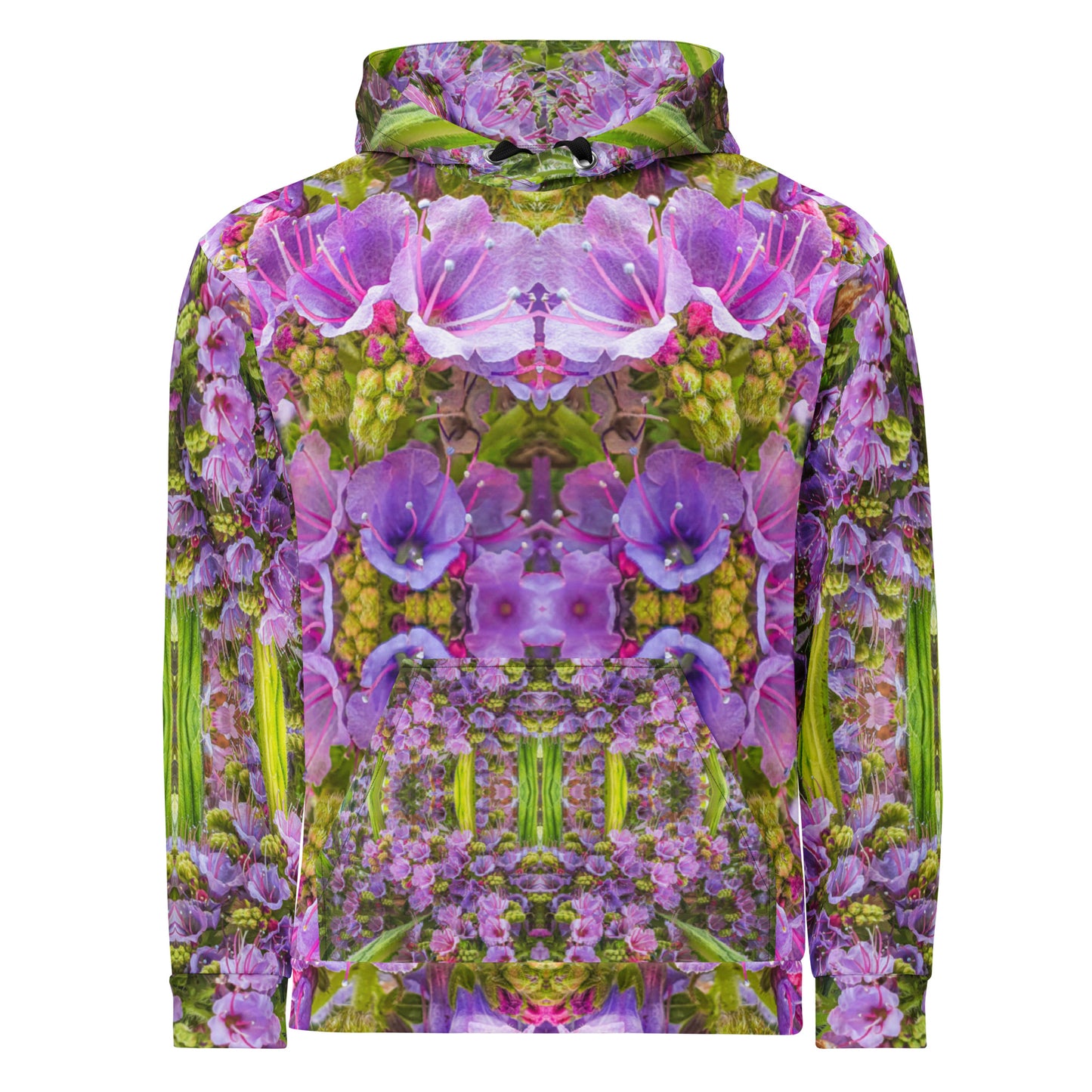 Unisex Hoodie - Echium Pink Fountain #2 Print - Psychedelic Voyager Art Collection