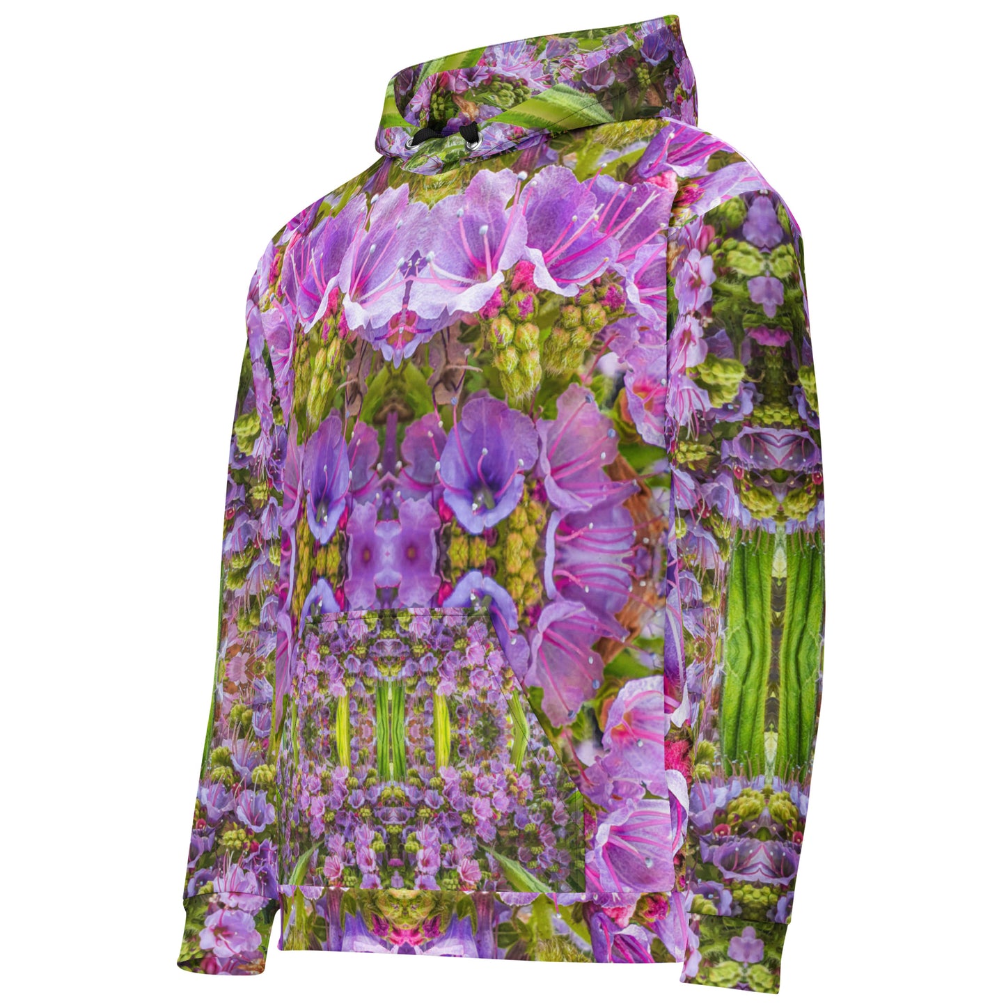 Unisex Hoodie - Echium Pink Fountain #2 Print - Psychedelic Voyager Art Collection