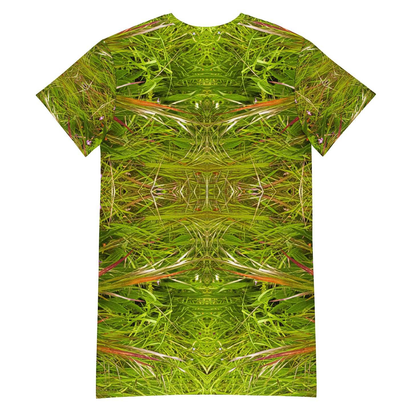T-Shirt Dress - Grass is Greener #2 Print - Psychedelic Voyager Art Collection -