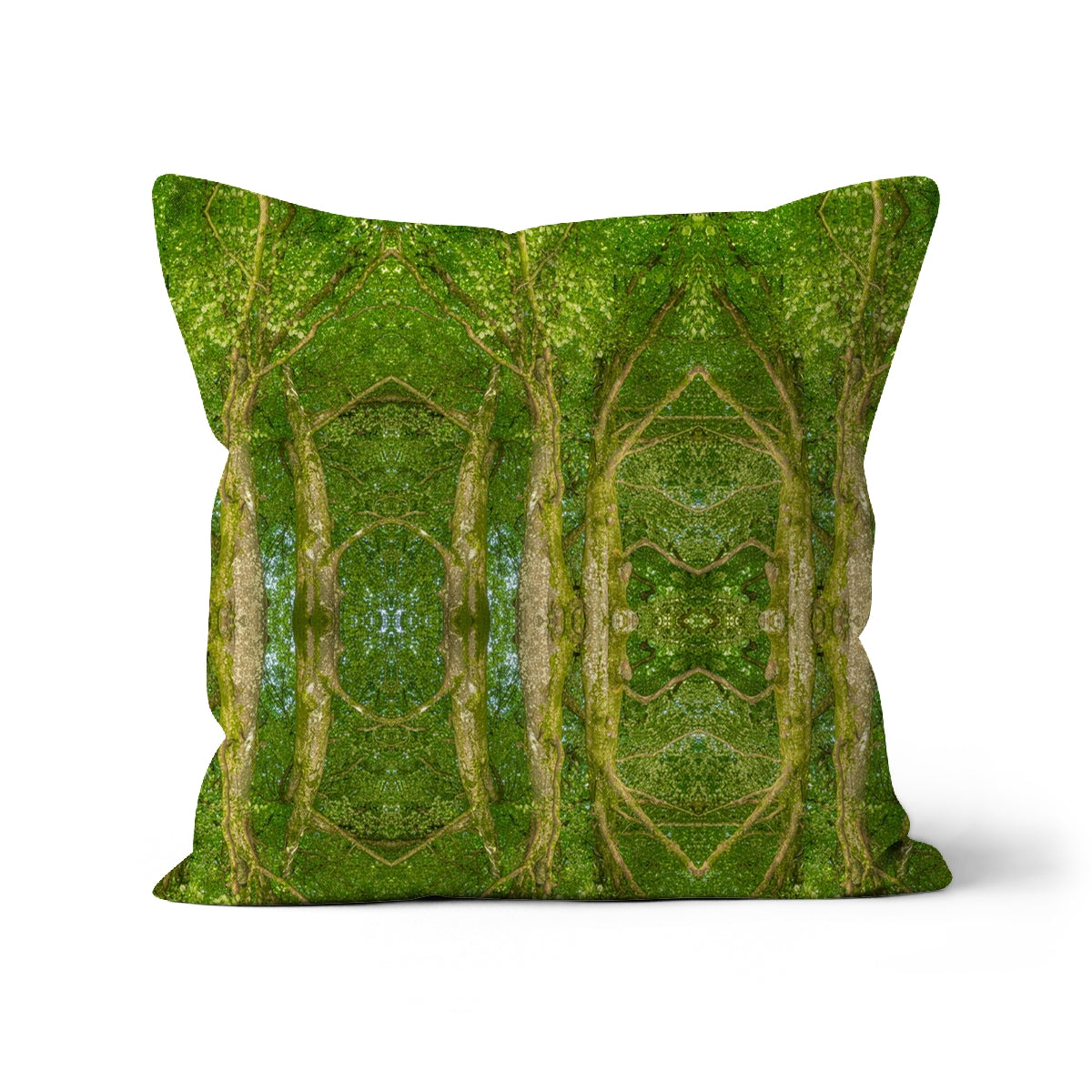 Pillow - Fagus Cathederal of Trees Print - Heligan Beech Tree - Psychedelic Voyager Art Collection.