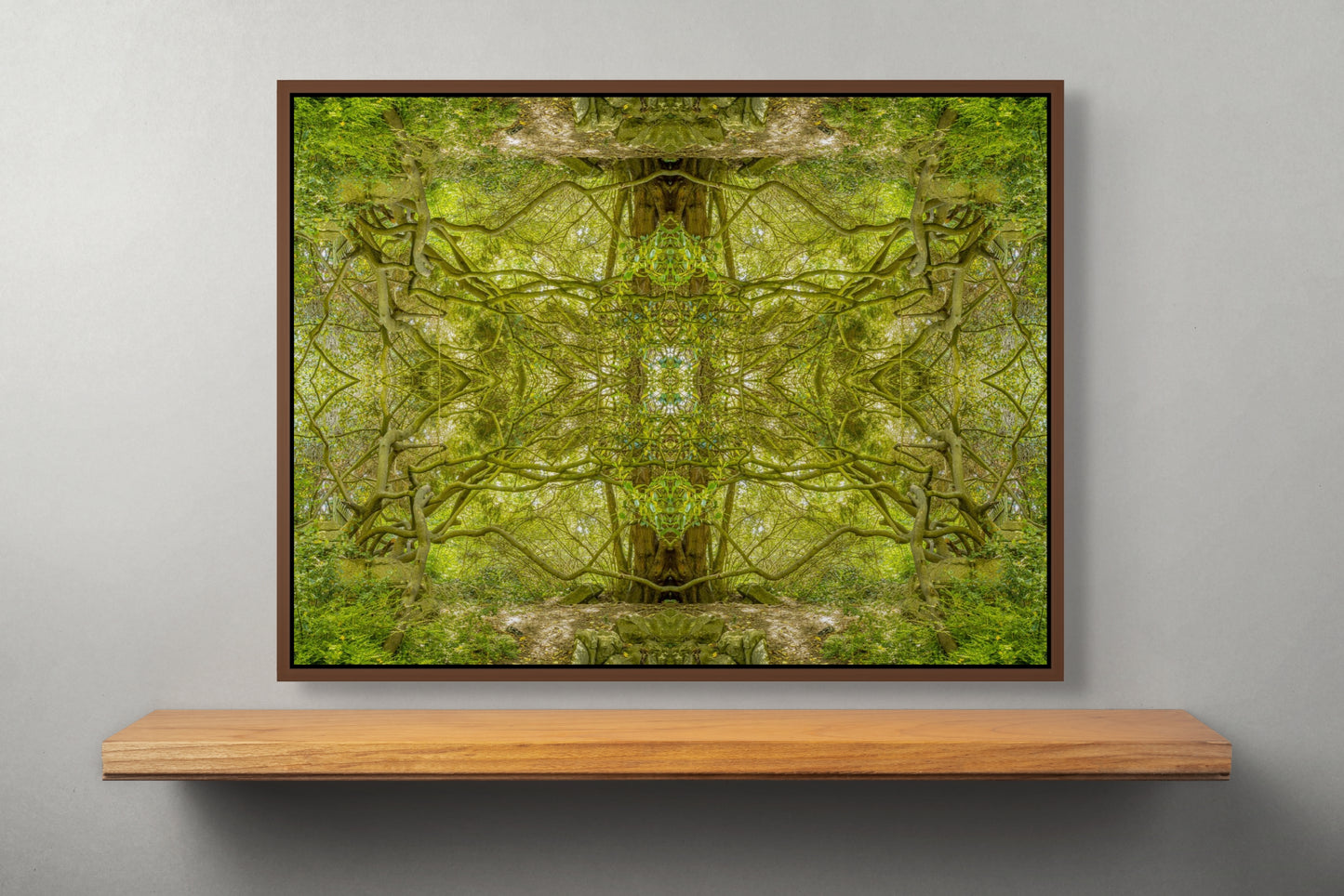 Gilcee Print Tree Temple - Mirrored Photographic Art by Psychedelic Voyager Art Collection.